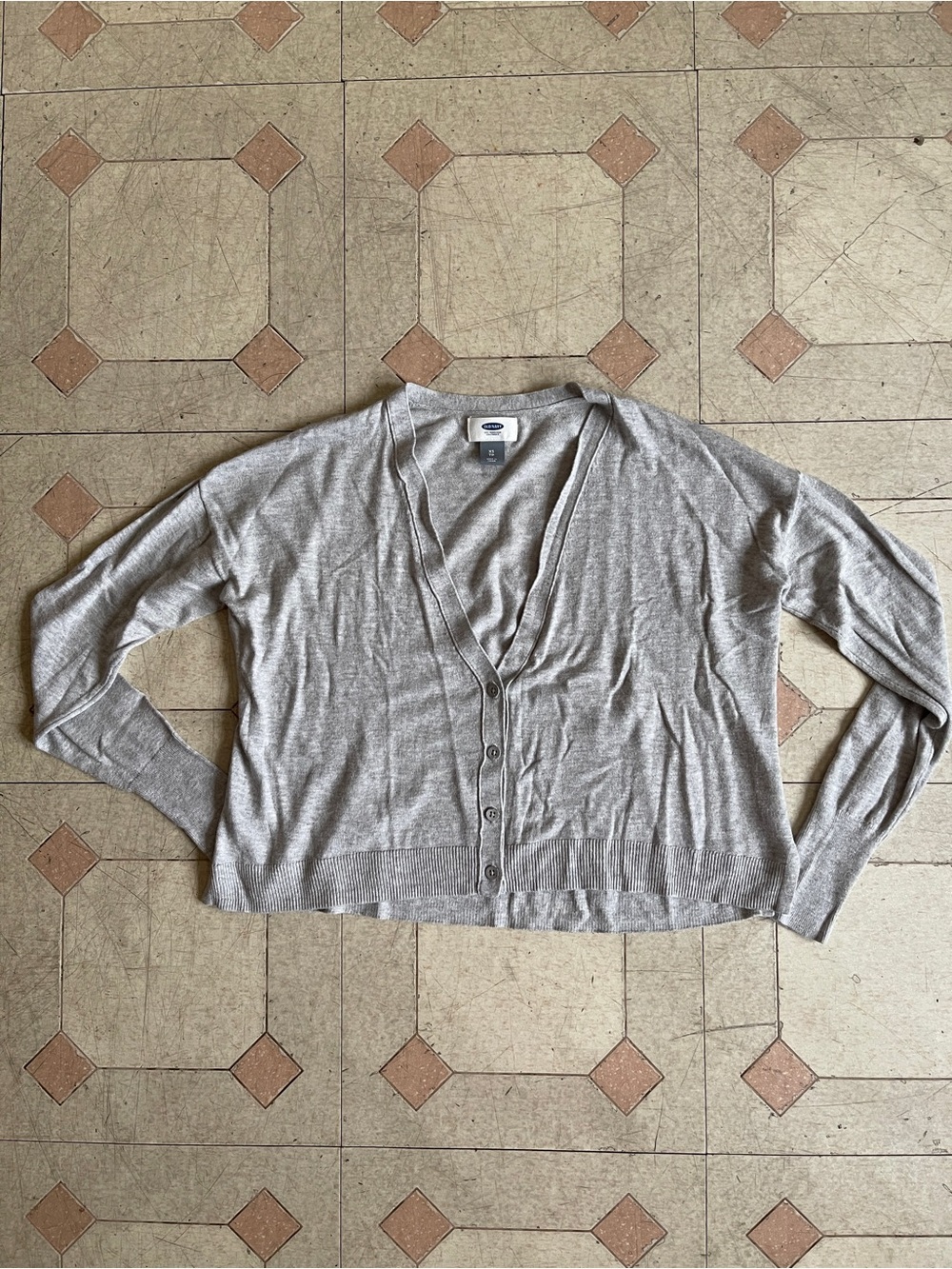 Old Navy Cropped V-Neck Button Up Cardigan